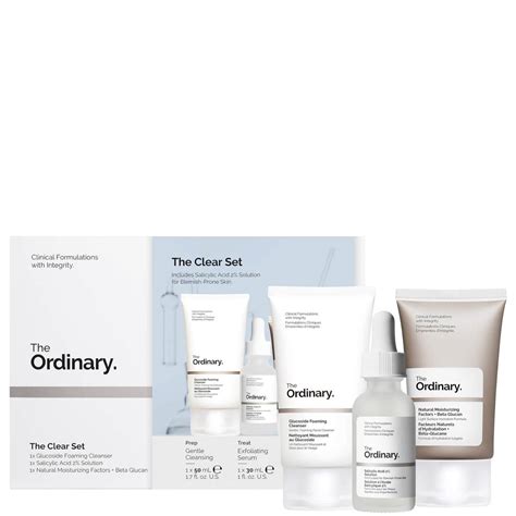 The Ordinary The Clear Set (Worth £17.60) .